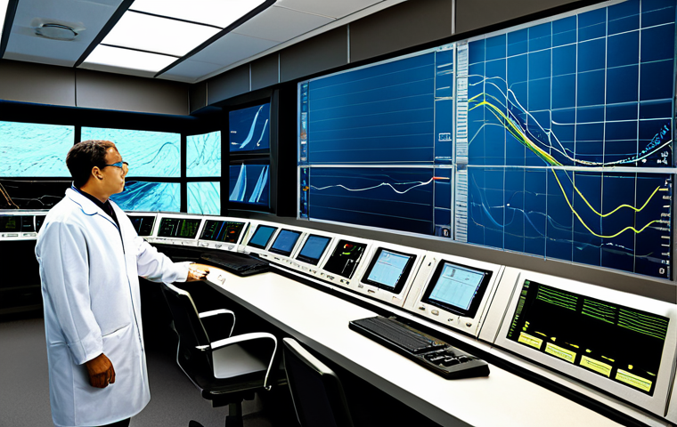 지구 물리학과 판구조론 - Seismic Waves**
"Illustration of seismic waves traveling through the Earth's layers, showing P-wave...